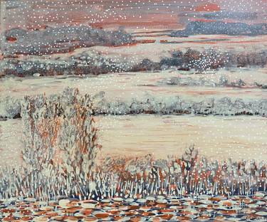 Original Abstract Landscape Paintings by Stéphanie De Malherbe