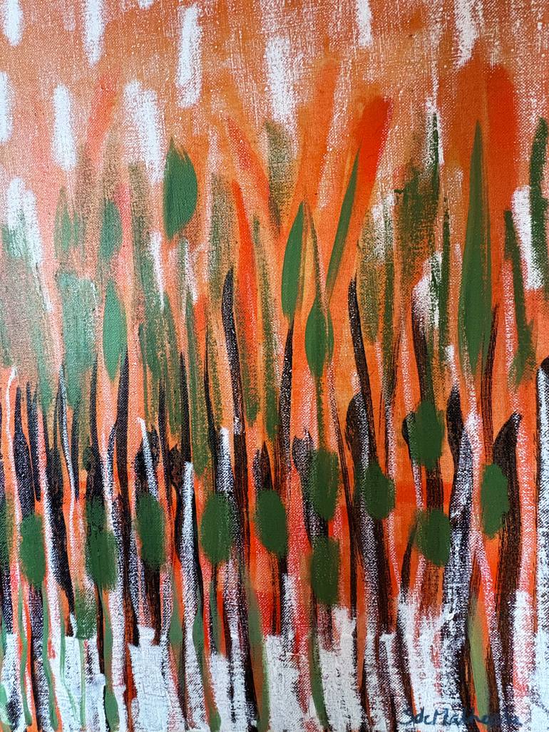 Original Abstract Expressionism Landscape Painting by Stéphanie De Malherbe