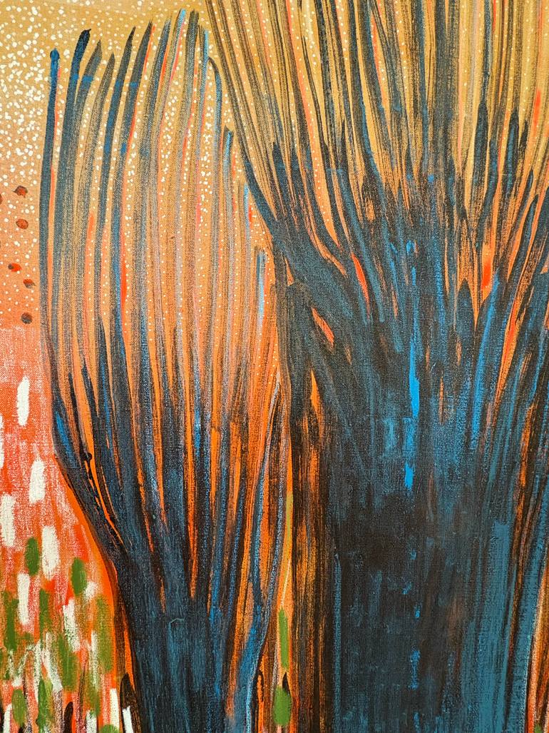 Original Abstract Expressionism Landscape Painting by Stéphanie De Malherbe