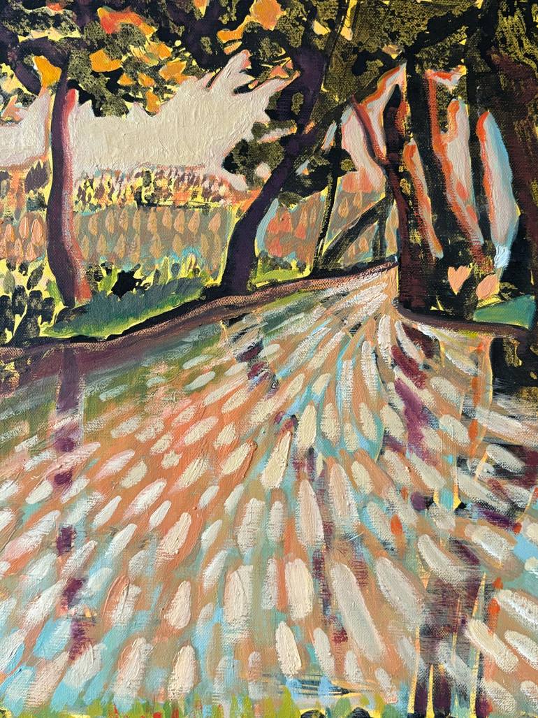 Original Abstract Expressionism Landscape Painting by Stéphanie De Malherbe