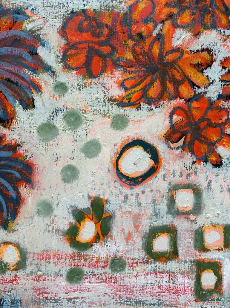 Original Abstract Expressionism Landscape Painting by Stéphanie De Malherbe