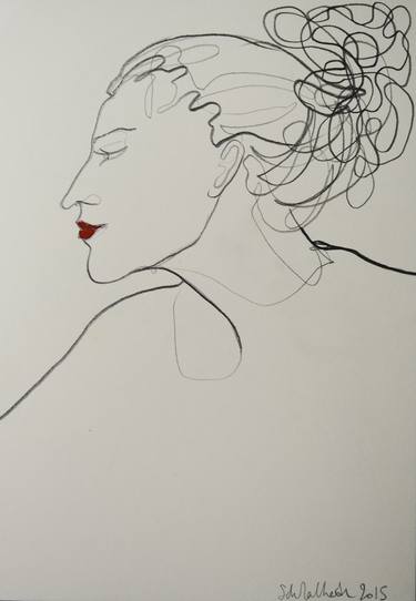 Print of Portrait Drawings by Stéphanie de Malherbe