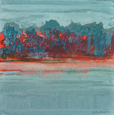 Print of Abstract Water Paintings by Stéphanie de Malherbe