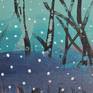 I painted this painting after a damp day, when the snow was melting, and the nature seems darker because very humid..and at the same time something in the air is announcing spring!