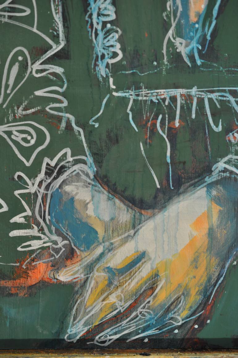 Original Abstract People Painting by Stéphanie De Malherbe