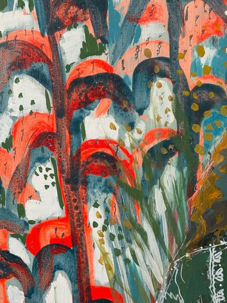 Original Abstract People Painting by Stéphanie De Malherbe