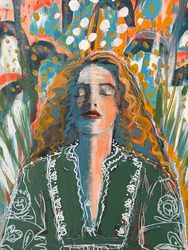 Original Abstract People Painting by Stéphanie De Malherbe