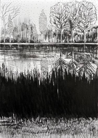 Print of Landscape Drawings by Stéphanie de Malherbe