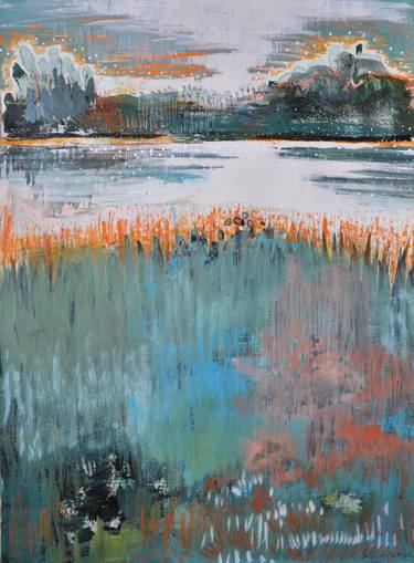Original Abstract Landscape Paintings by Stéphanie de Malherbe