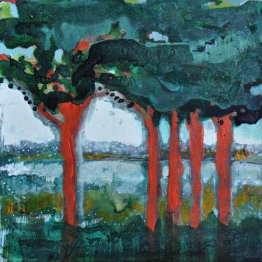 Print of Abstract Expressionism Landscape Paintings by Stéphanie de Malherbe