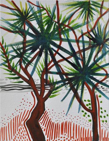 Print of Abstract Tree Drawings by Stéphanie de Malherbe