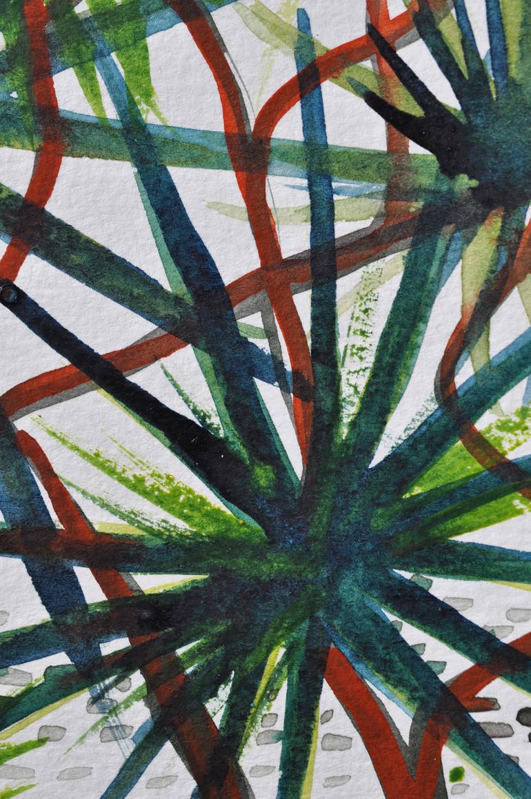 Original Abstract Tree Drawing by Stéphanie De Malherbe