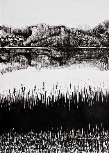 Print of Abstract Landscape Drawings by Stéphanie de Malherbe