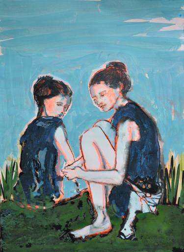 Print of Figurative Family Paintings by Stéphanie de Malherbe