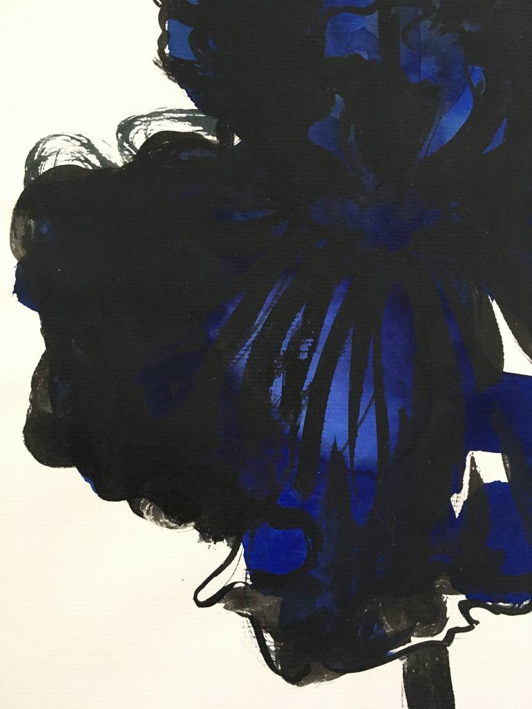 Original Figurative Floral Drawing by Stéphanie De Malherbe