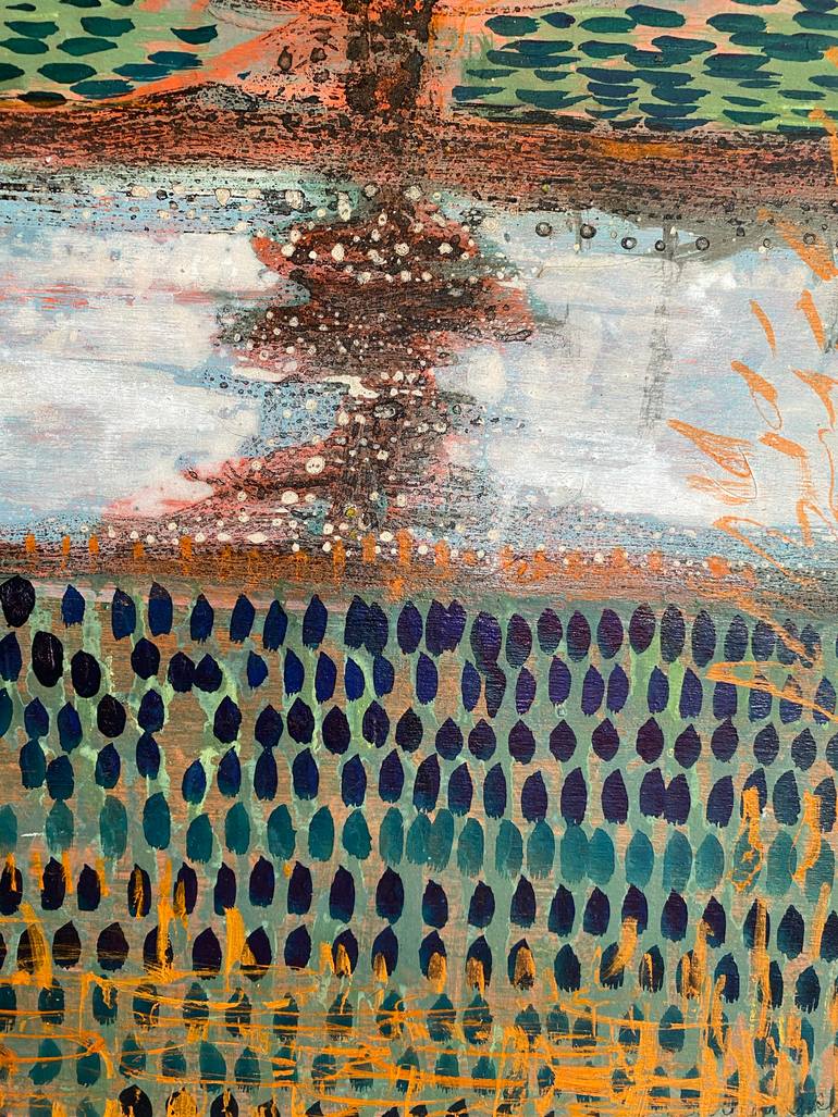 Original Abstract Expressionism Abstract Painting by Stéphanie De Malherbe