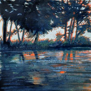 Print of Impressionism Landscape Paintings by Stéphanie de Malherbe