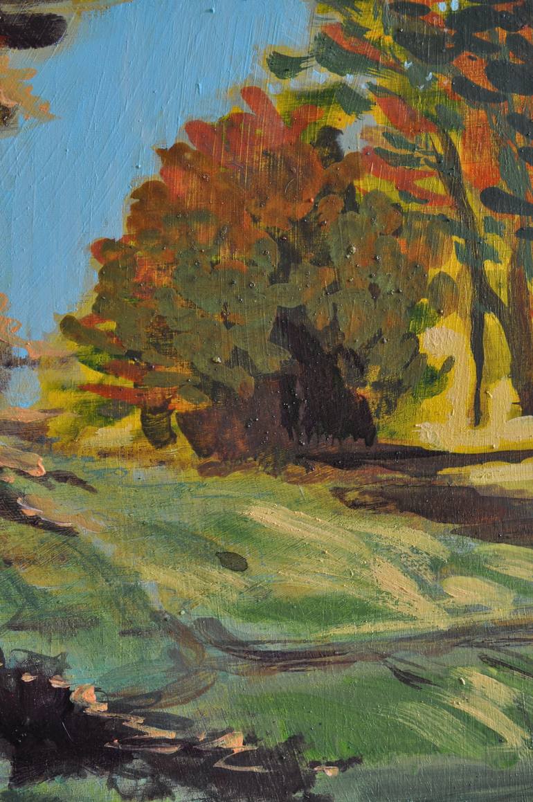 Original Expressionism Landscape Painting by Stéphanie de Malherbe
