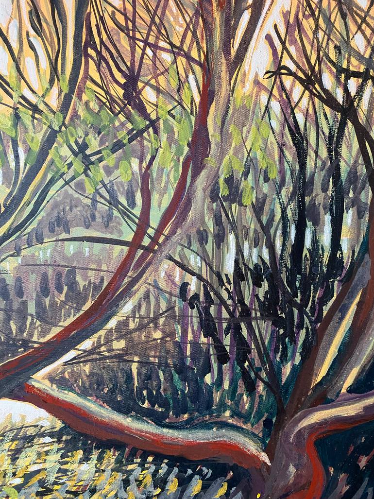 Original Abstract Expressionism Landscape Painting by Stéphanie De Malherbe