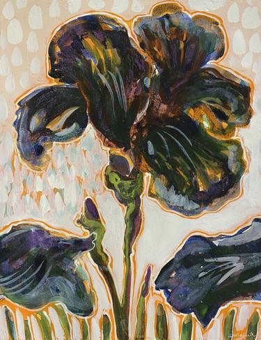 Print of Abstract Expressionism Floral Paintings by Stéphanie de Malherbe