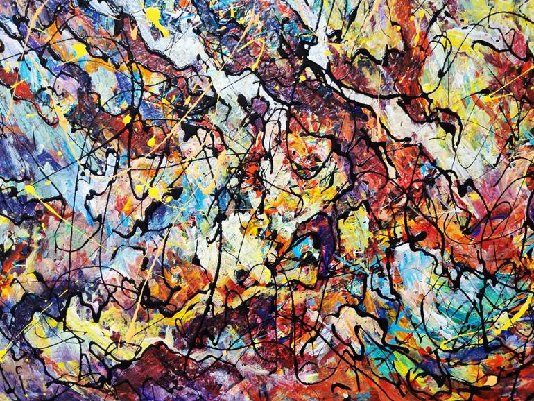 Original Contemporary Abstract Painting by Eugenia Mangra