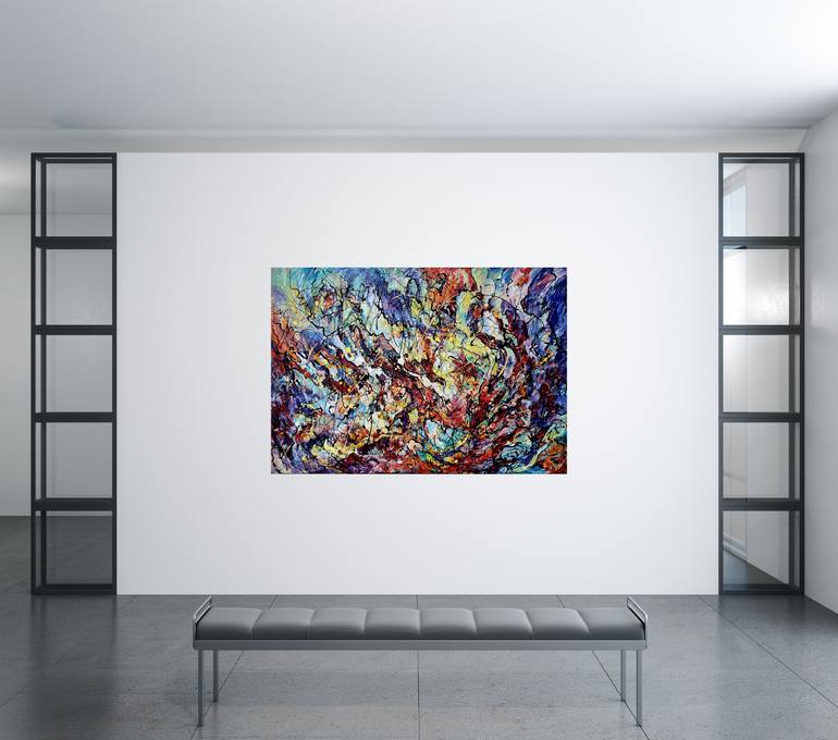 Original Contemporary Abstract Painting by Eugenia Mangra