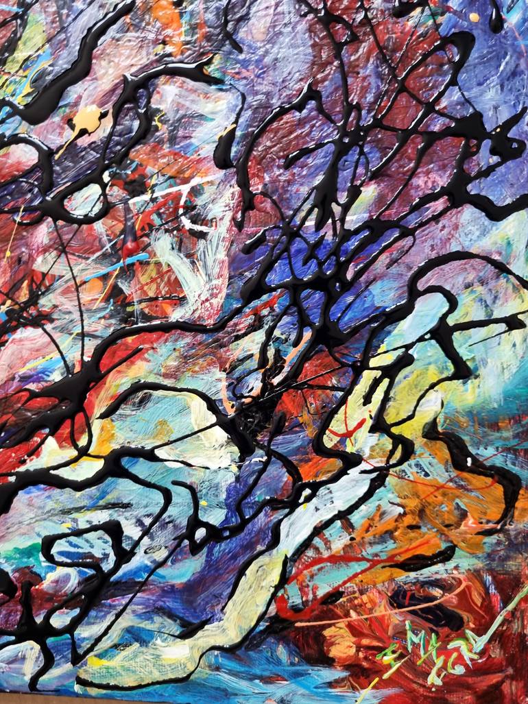 Original Contemporary Abstract Painting by Eugenia Mangra