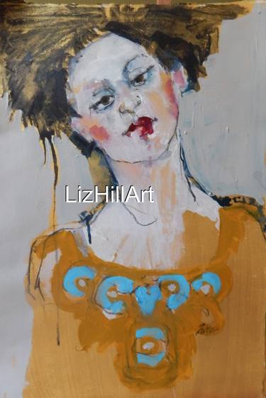 Original Women Painting by Liz Hill