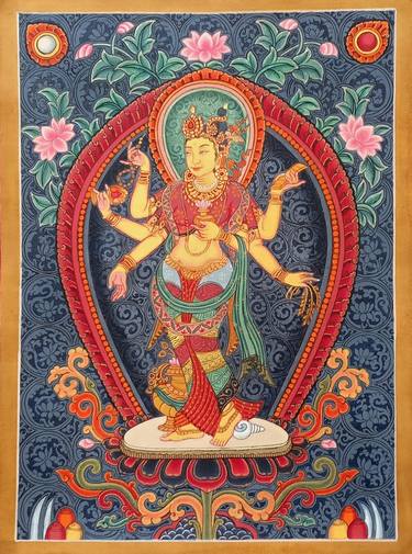 Original Color Field Painting Religion Painting by Ramesh Ranjit