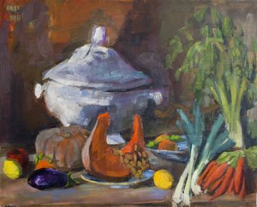 Print of Expressionism Still Life Paintings by Daniel Fisher