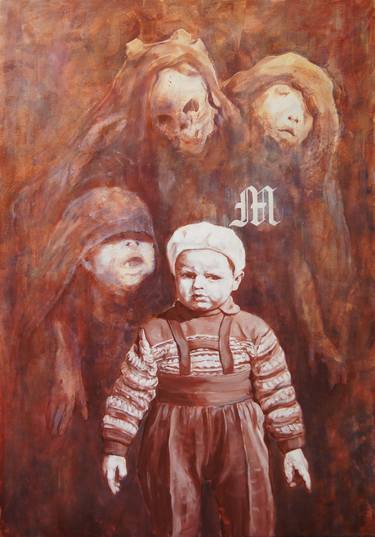 Original Children Painting by Knut-Peter Hoffmann