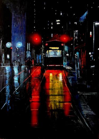 Original Expressionism Cities Paintings by Sergey Roy