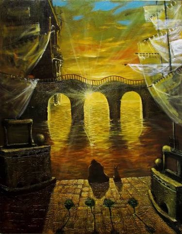 Original Surrealism Cinema Paintings by Sergey Roy