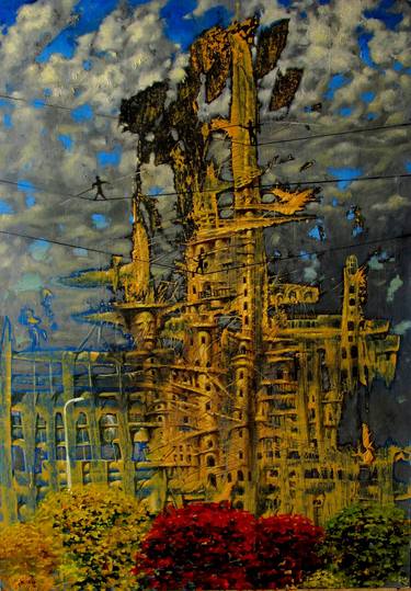 Original Illustration Architecture Paintings by Serhiy Roy
