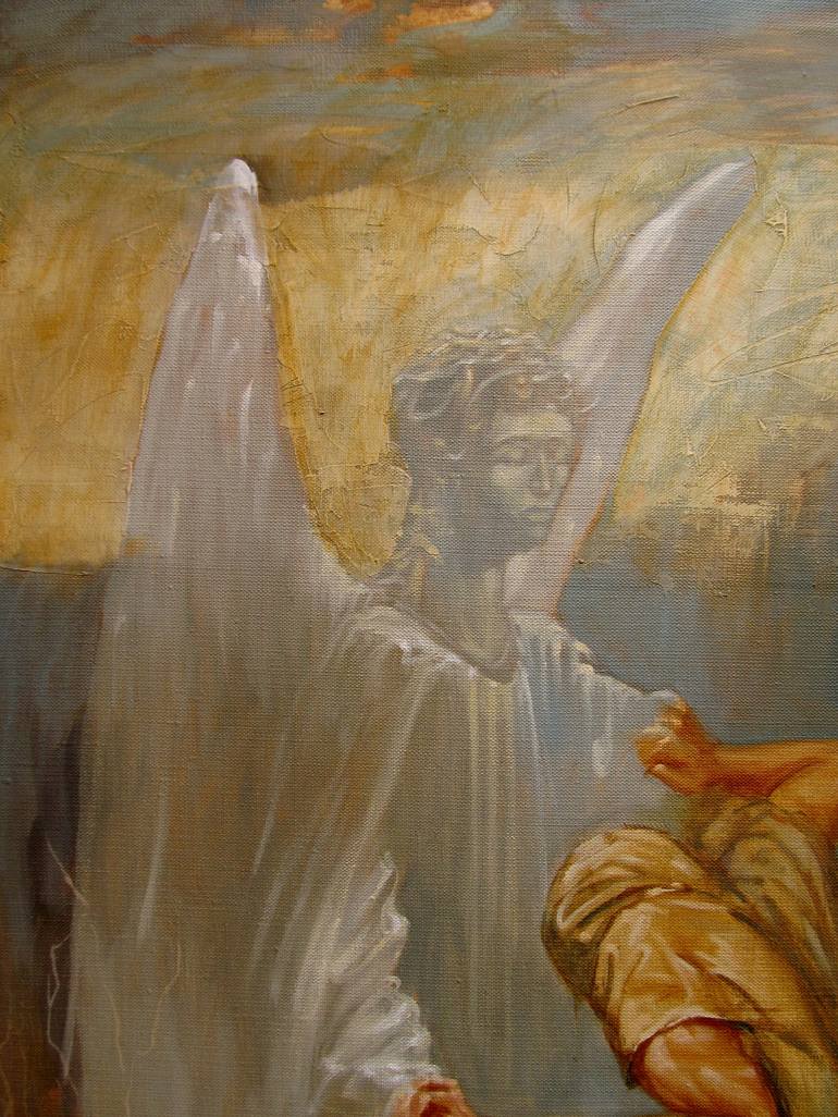 Original Expressionism Religious Painting by Sergey Roy
