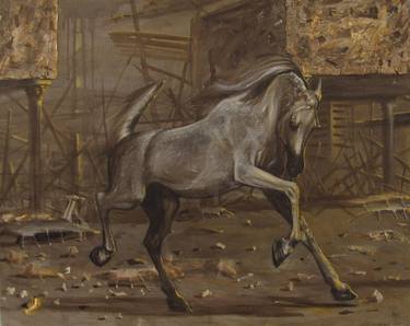 Print of Horse Paintings by Sergey Roy