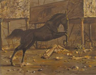 Print of Conceptual Horse Paintings by Sergey Roy