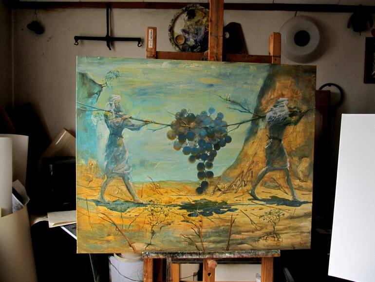 Original Conceptual Religion Painting by Serhiy Roy