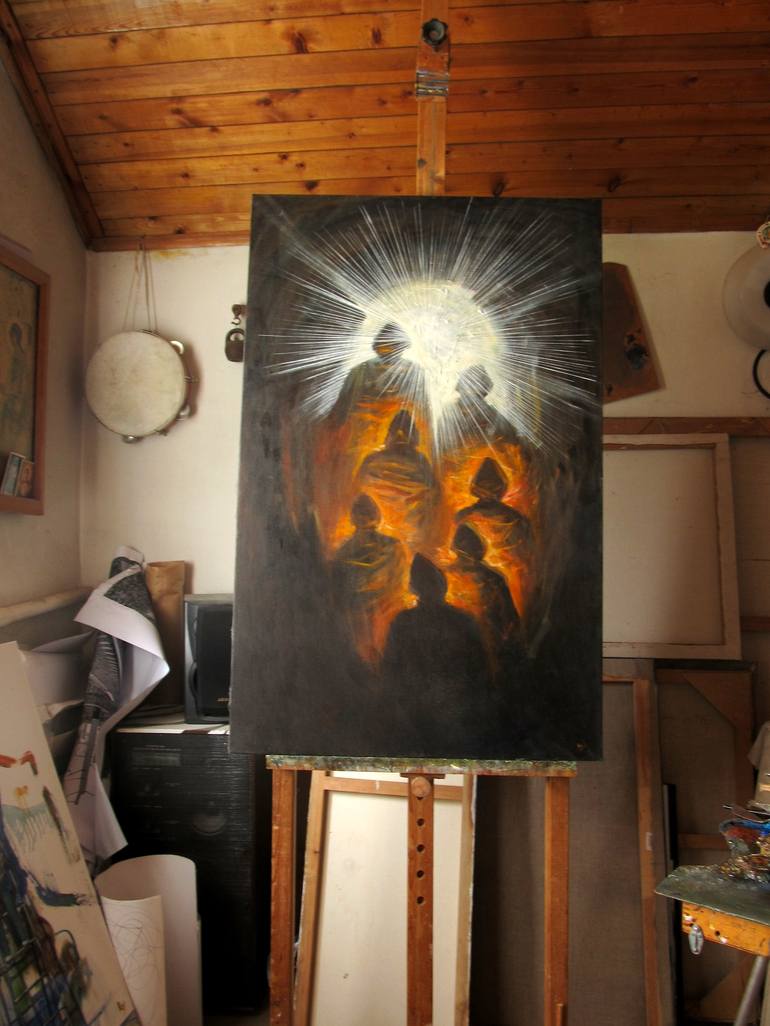 Original Conceptual Religion Painting by Sergey Roy