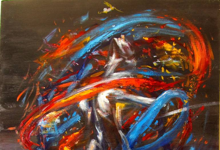 Original Abstract Expressionism Abstract Painting by Sergey Roy