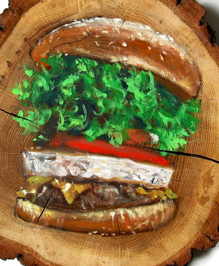 Original Conceptual Cuisine Painting by Sergey Roy