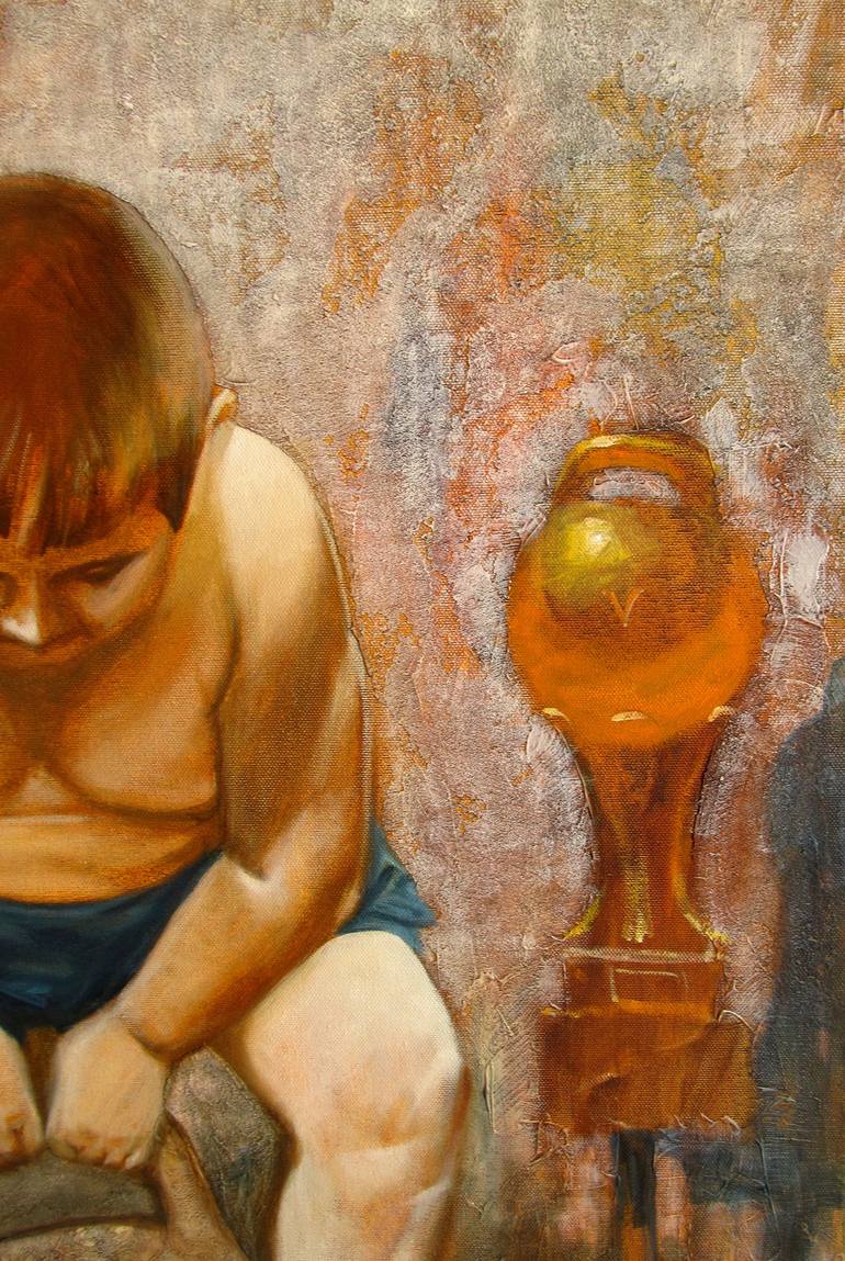 Original Conceptual Children Painting by Sergey Roy