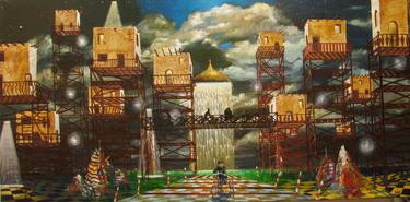 Print of Conceptual Cities Paintings by Sergey Roy