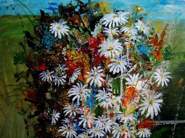 Original Conceptual Botanic Painting by Sergey Roy