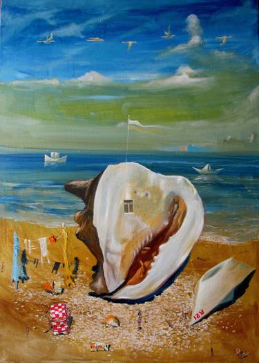 Original Beach Paintings by Sergey Roy