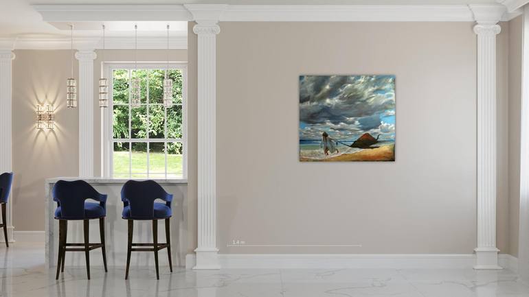 Original Conceptual Seascape Painting by Sergey Roy