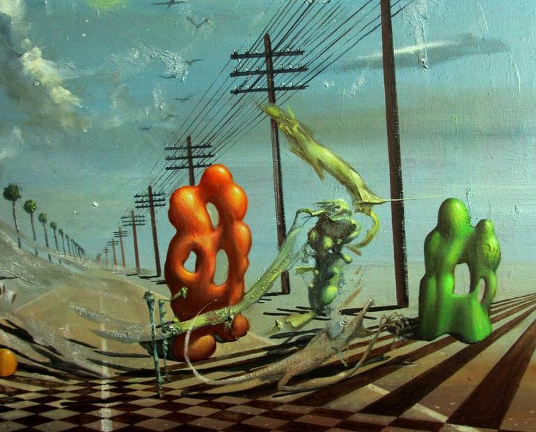 Original Surrealism Landscape Painting by Sergey Roy