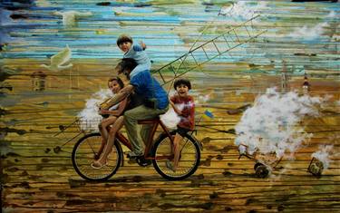 Original Conceptual Children Paintings by Sergey Roy