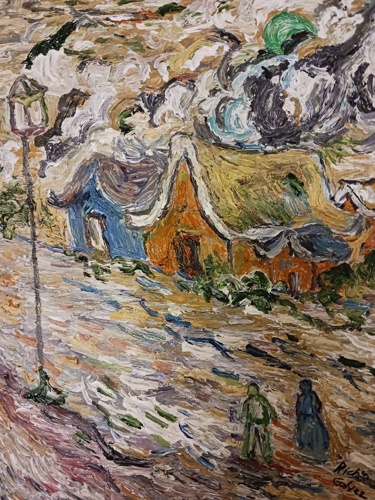 Original Expressionism Landscape Painting by Richio Galvez