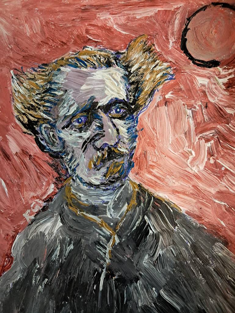 Original Documentary People Painting by Richio Galvez